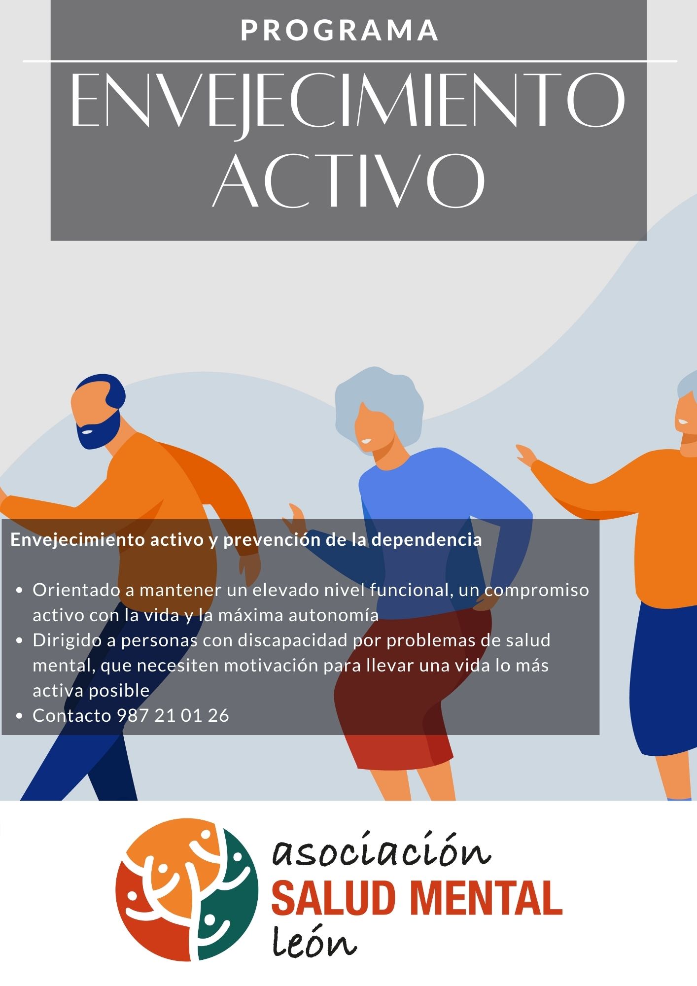 CARTEL ENVEJECIMIENTO ACTIVO LEÓN 2022