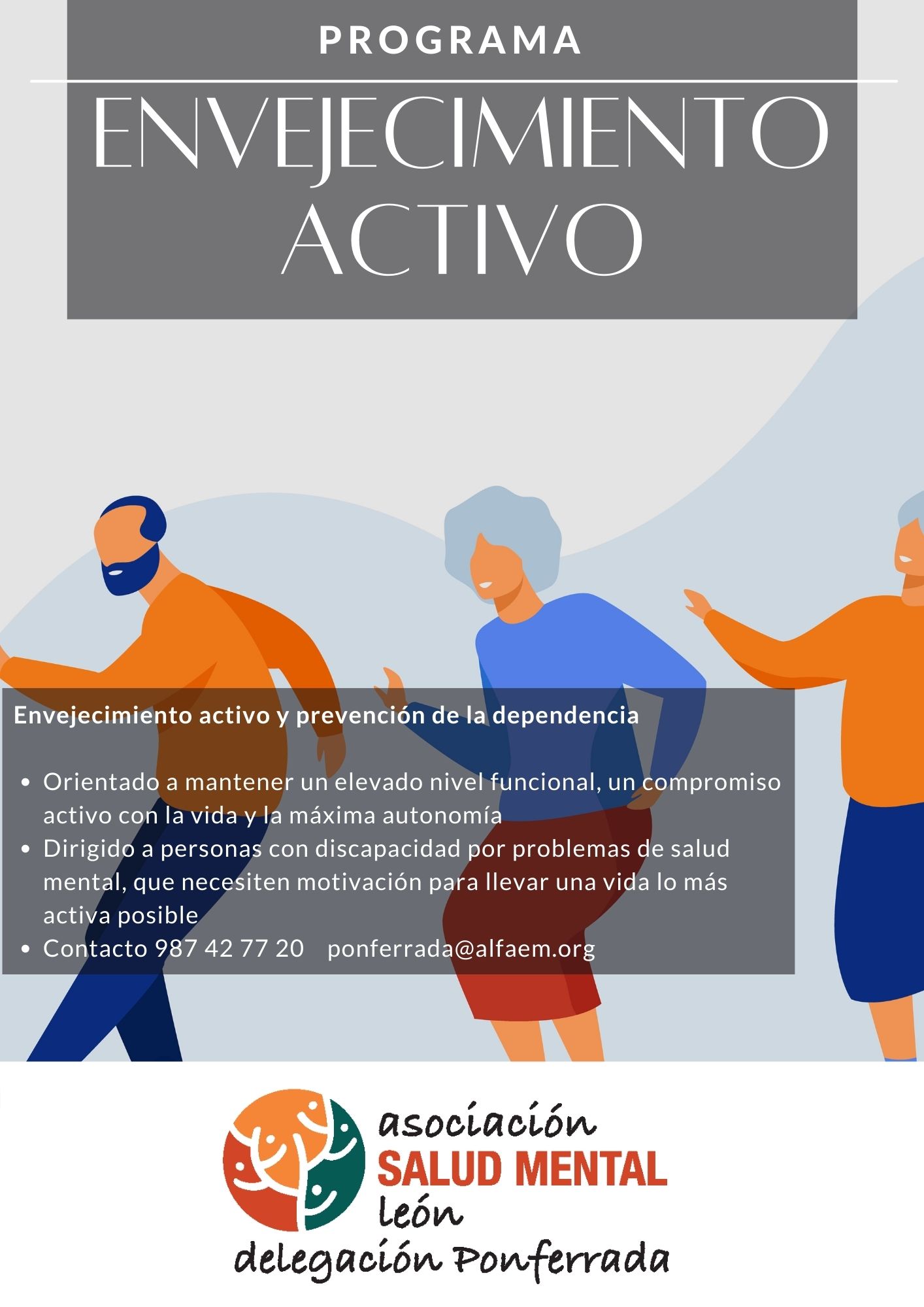CARTEL ENVEJECIMIENTO ACTIVO PONFERRADA 2022